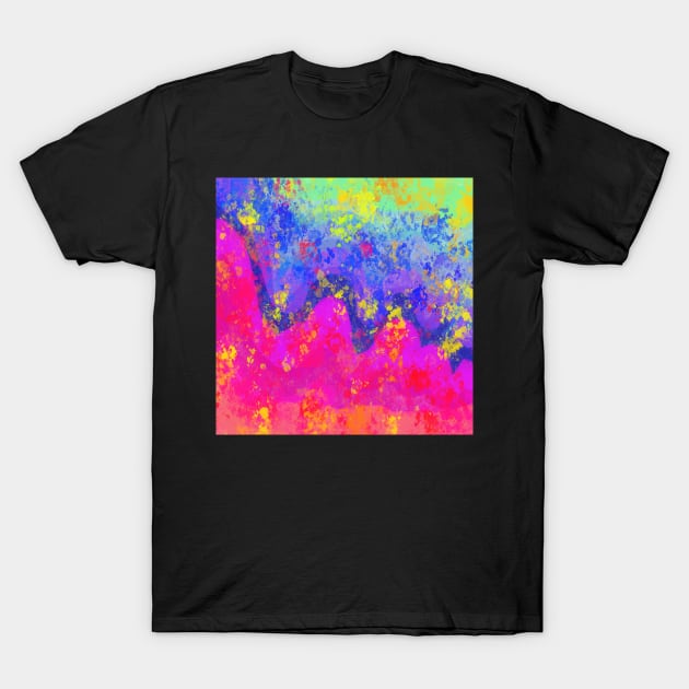 Bright Mountains Abstract T-Shirt by Klssaginaw